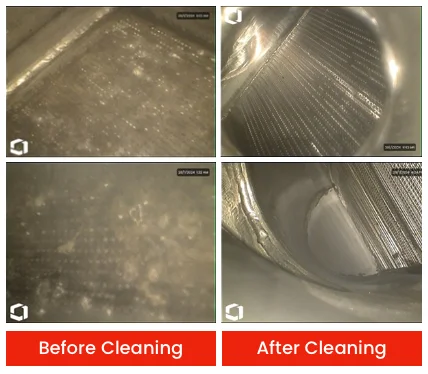 Chemical Cleaning Before / After
