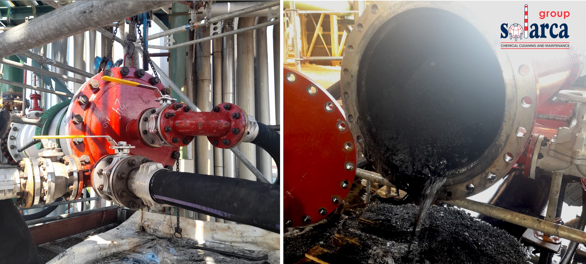 Industrial pipes and machinery components